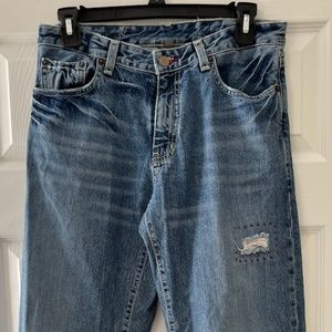 Polo by Ralph Lauren Ripped Wide Leg Jeans